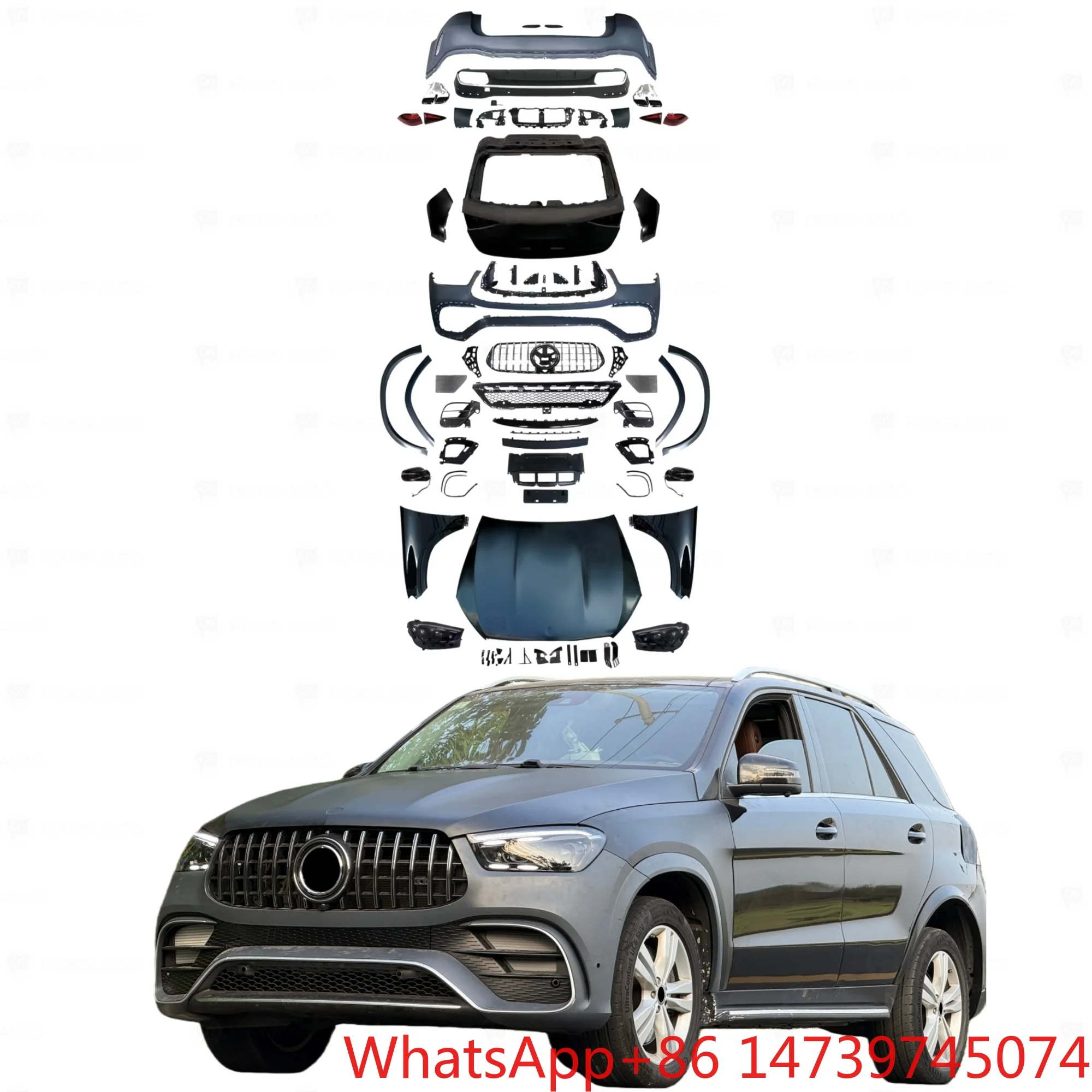 Plug And Play Body Kit W166 ML Class 2011-2019 Upgrade To W167 GLE63 Factory Price AccessoriesFull Car Body Kit Car Parts