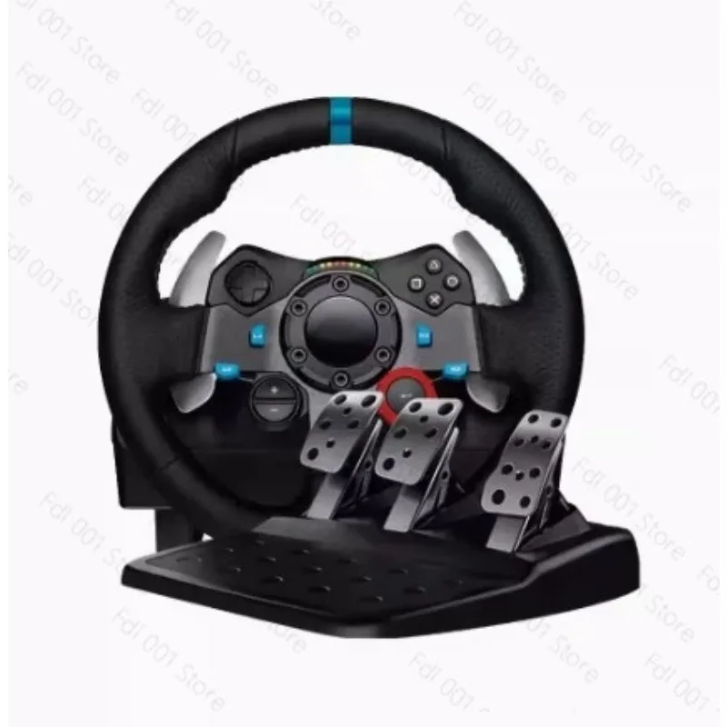 Used Game Steering Wheel Racing Simulator G29/G923 Dual‑Motor Force‑Feedback Wheel FOR PC PS4 PS5