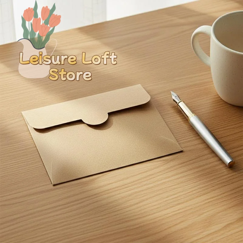Sturdy Kraft Paper Bags Thickened Card Packaging Eco Friendly Envelope for Retail Packing and Craft Projects