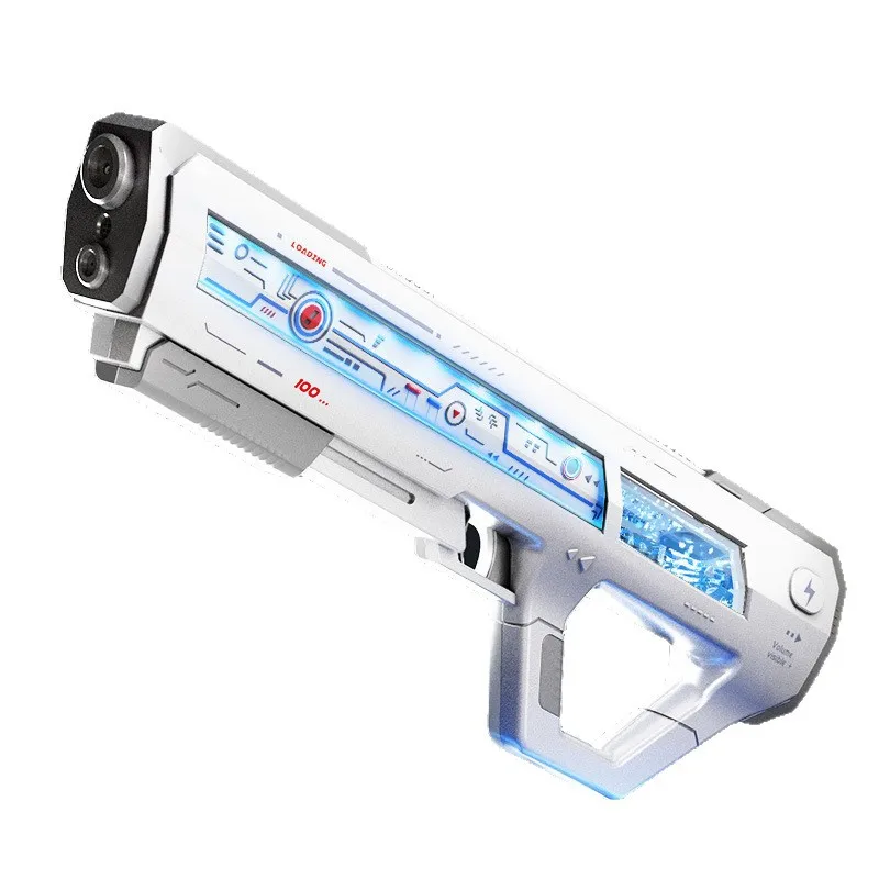 2026 Summer New Fully Automatic Electric Technology Water Gun Toy Outdoor Water Play Battle Shooting Toy Boy Gift with Light