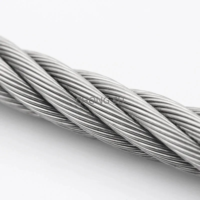 Obrázek 3: 1-20M 304 nerez ocel drát lano struktura alambre kabel měkčí rybaření liftingový kabel ložisko průměr 0.3-10mm 1X7 7X7 7X19