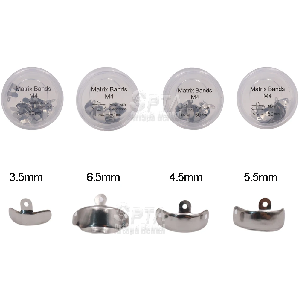 

50 шт. новые стоматологические матричные ленты, секционные контурные металлические матрицы, матрица для замены зубов, стоматологические инструменты, стоматологический материал