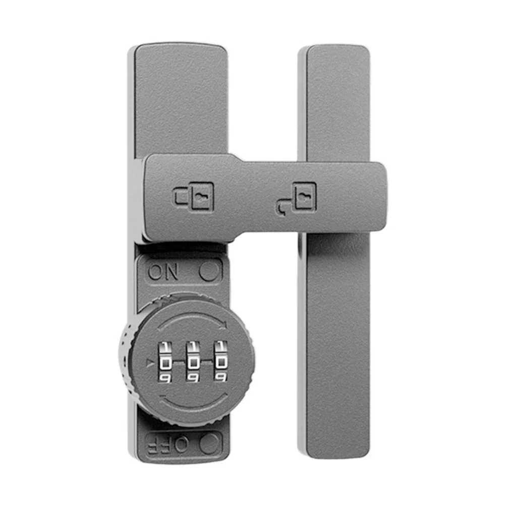 Luminous Door Latch 180 Degrees Sliding Door Lock Free-punch Interior Door Bolt Room Roor Latch Heavy-duty Lock