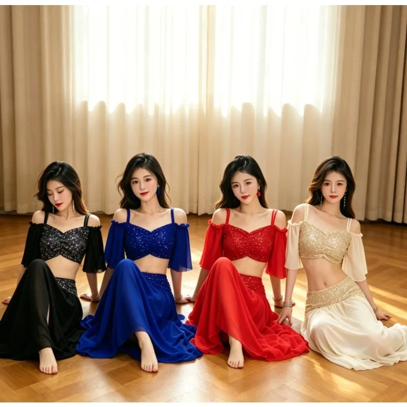costume-de-danse-du-ventre-orientale-pour-femmes-vetements-de-spectacle-a-paillettes-scintillantes-tenue-d'entrainement-d'ete-pour-la-scene-et-la-classe