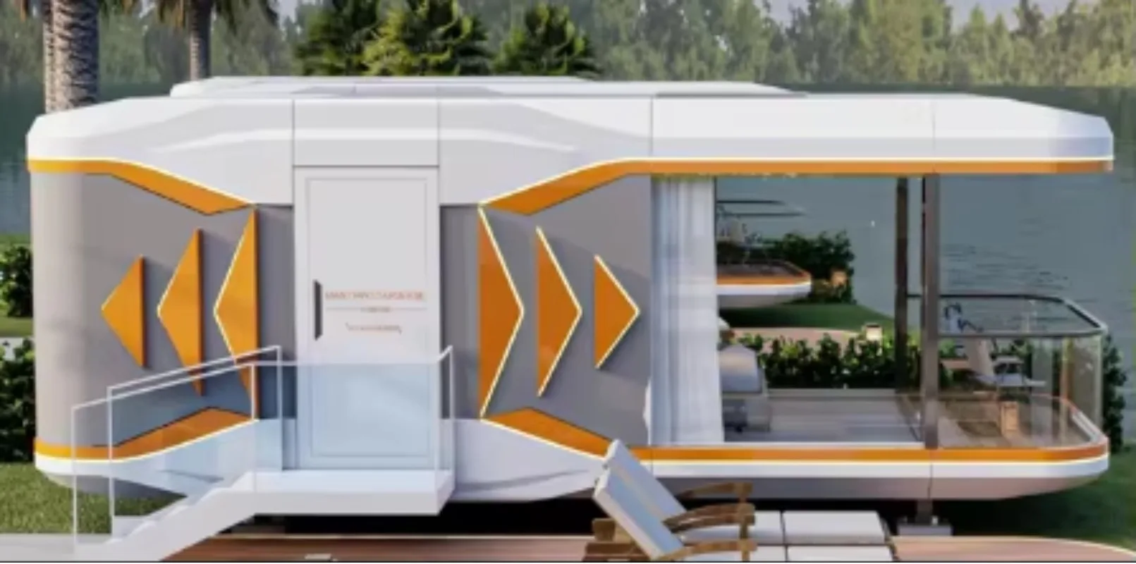 V6 casa pequeña prefabricada villa de hotel móvil para taller de oficina bar familiar o camping