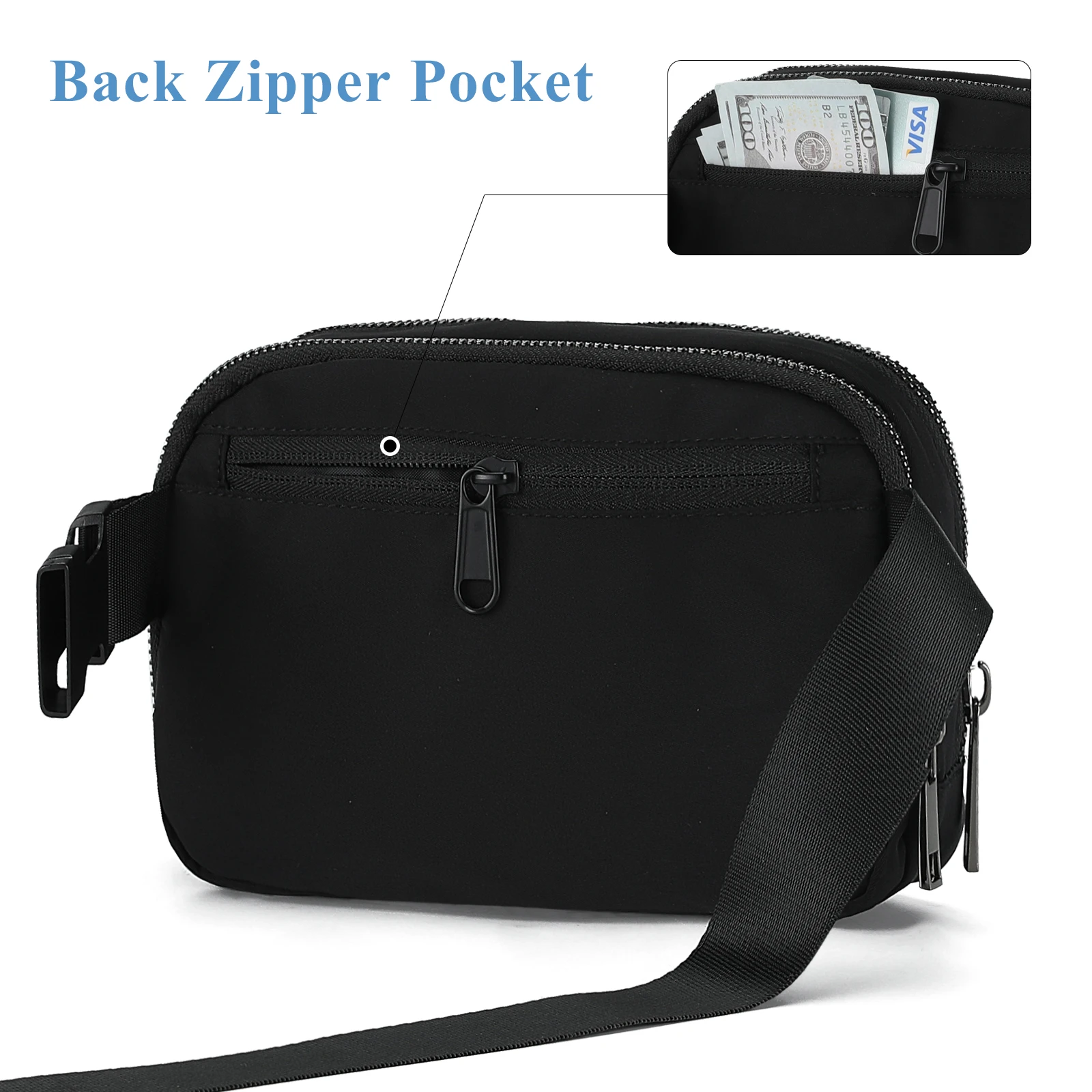 Women's fanny packs Crossbody belt bag for yoga runing Fashion sports Waist Packs for men Adjustable Strap waterproof riñonera