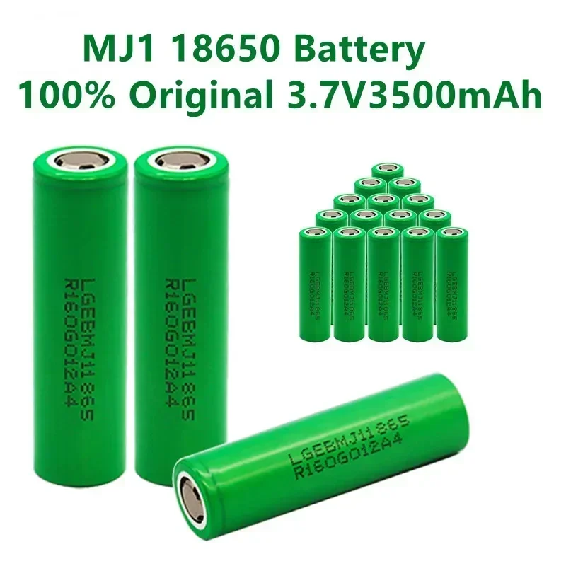 1-10PCS 100% Original MJ1 3.7 V 3500 mAh 18650 Lithium Rechargeable Battery for Flashlight Batteries for LG MJ1 3500mah Battery