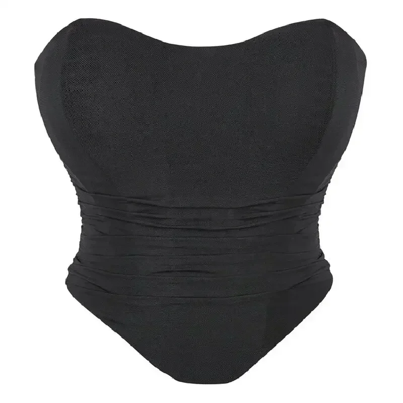 Corset Crop Top Women Overbust Sexy Lingerie Body Shaper Short Torso Underwear Female Bustier Top