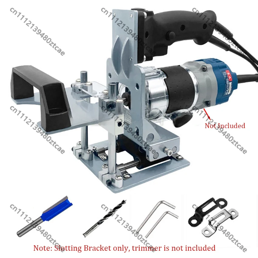 

2-in-1 Mortising Jig, Invisible Fastener Locator, Slotting Bracket, MillingCutterPositioningFrameforWoodworking Trimming Machine