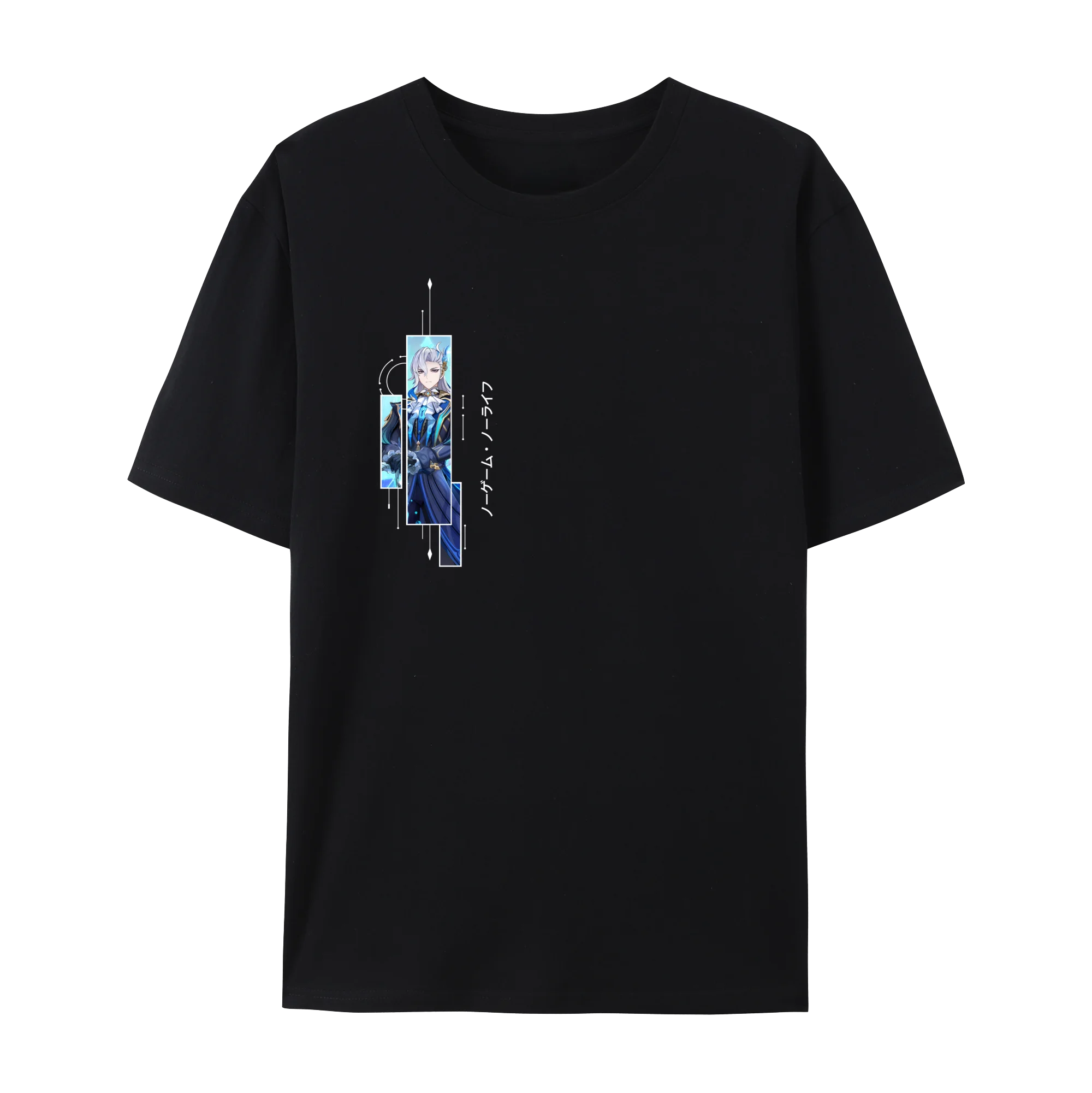 

Unisex GENSHIN IMPACT Shadow Art Graphic Cotton Short Sleeve T-Shirt