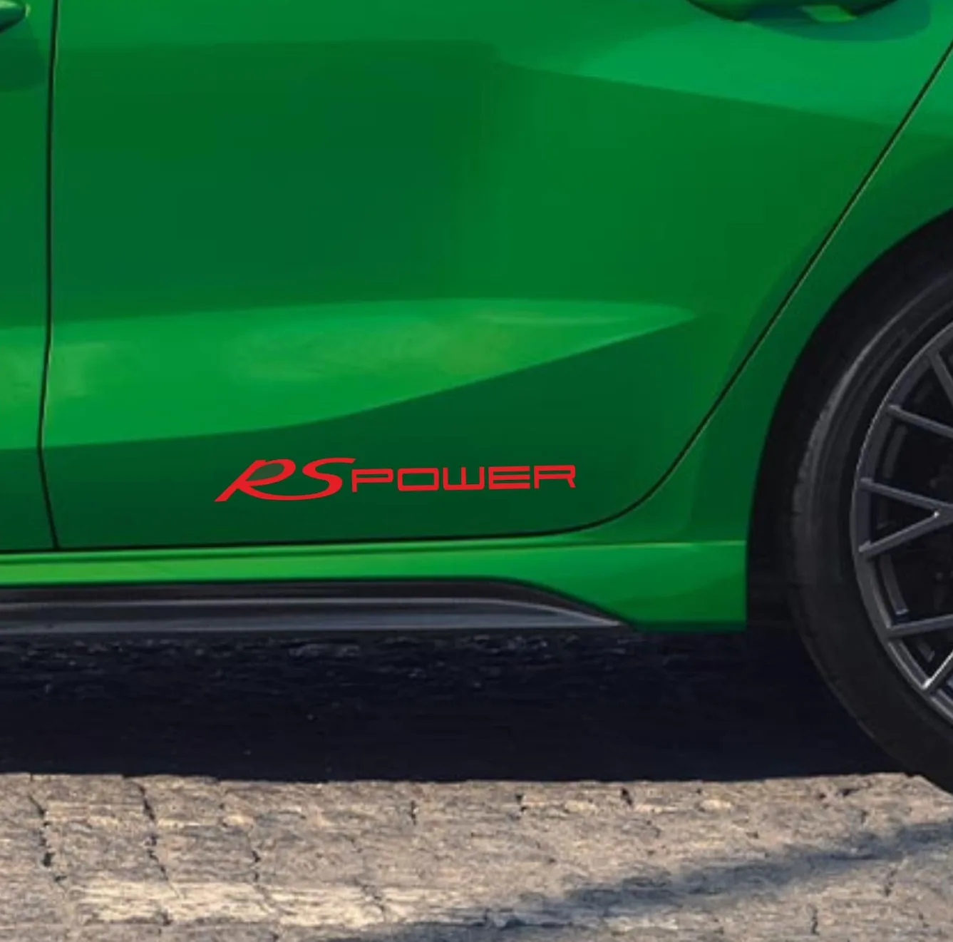 

29X3.5CM 2PCS RS Power Sticker Decals for Audi