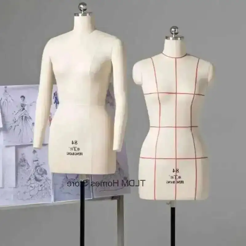 

Stands Clothes Mannequin Mannequin High Bust Tailor Metal Quality Body Dress Sewing Design Base and Display Female Stands e