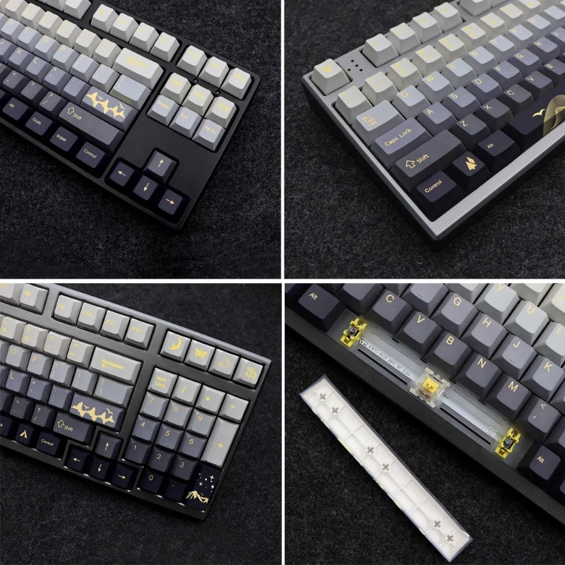 Dropship 136 Keycaps for 61/64/68/75/84/87/96/980/104/108 MXSwitches Mechanical Keyboards