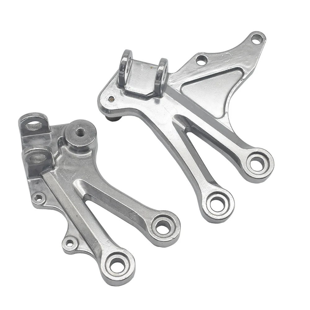 Motorcycle Front Footrest Foot Pegs Bracket Set For Kawasaki Ninja ZX-10R 2004 2005 ZX 10R 04 05 ZX10R