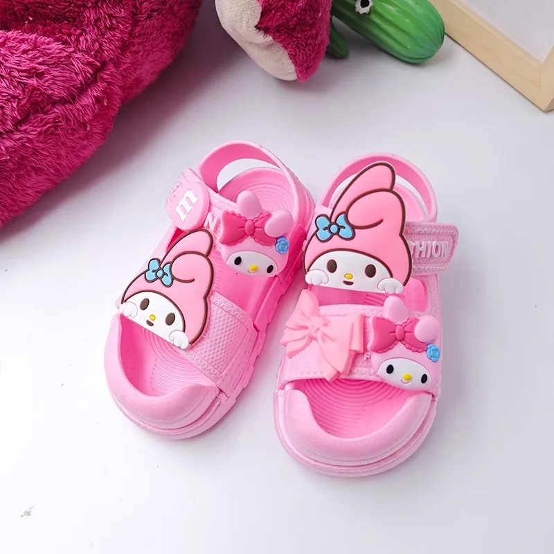 أحذية ميلودي بيتش صنادل كورومي صيفية جديدة للأطفال خفيفة الوزن وغير قابلة للانزلاق أحذية المدارس الابتدائية للفتيات المرحلة الكاملة