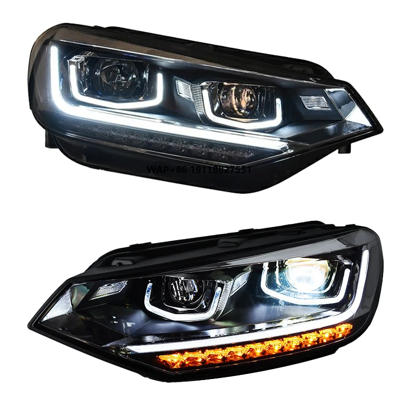 

YU GUANG for Touran 2016 2017 2018 2019 Head Lamp Light Upgrade LED Head Light Car Accessories DRL Headlight Headlamp