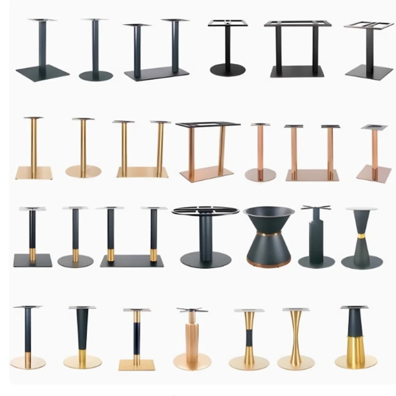 

Table legs Stainless steel bracket Metallic wrought iron base