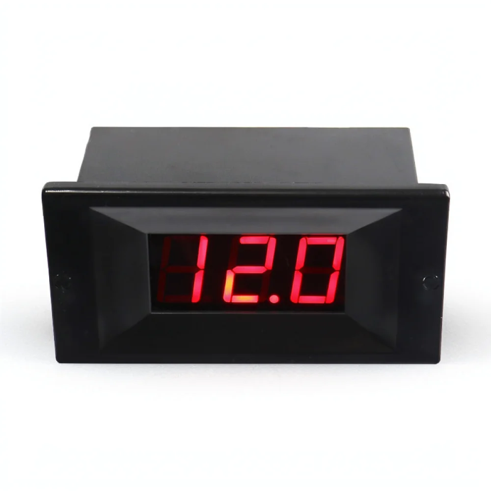 Car Truck Universal 2 In 1 LCD Water Temp Voltage Gauge Horizontal Digital Monitor Modification Meter Accessory
