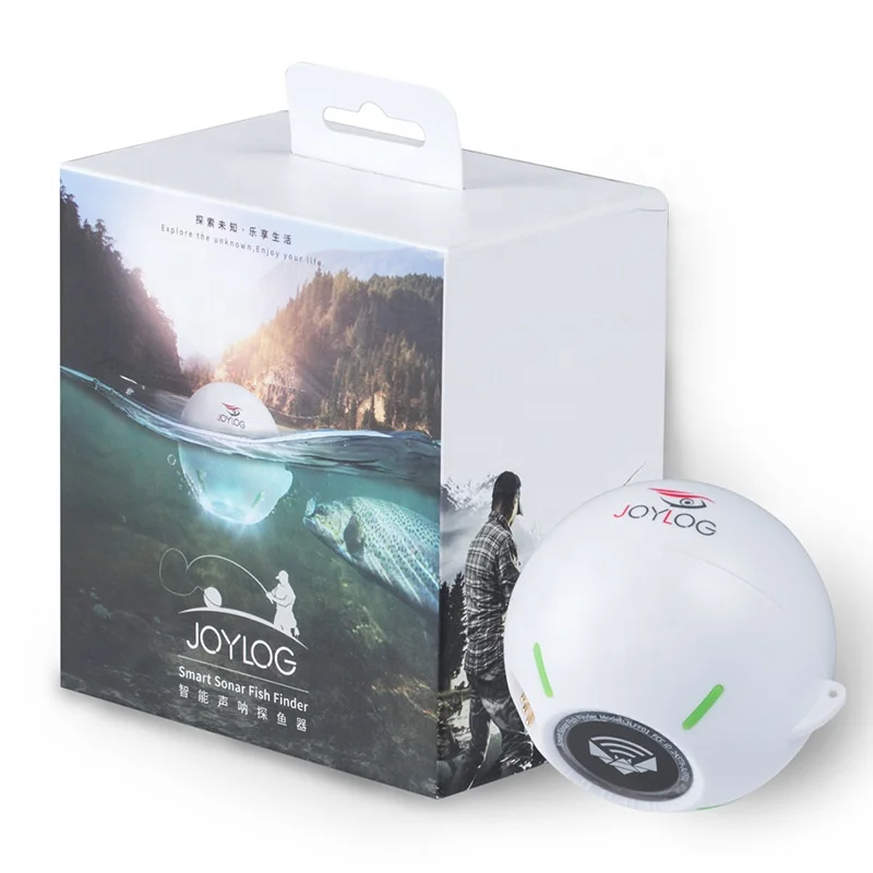 NEW Wholesale Depth 0.6m-40m 125KHz Ultrasonic Mini Wireless Sonar Portable Fish Finder Sensor