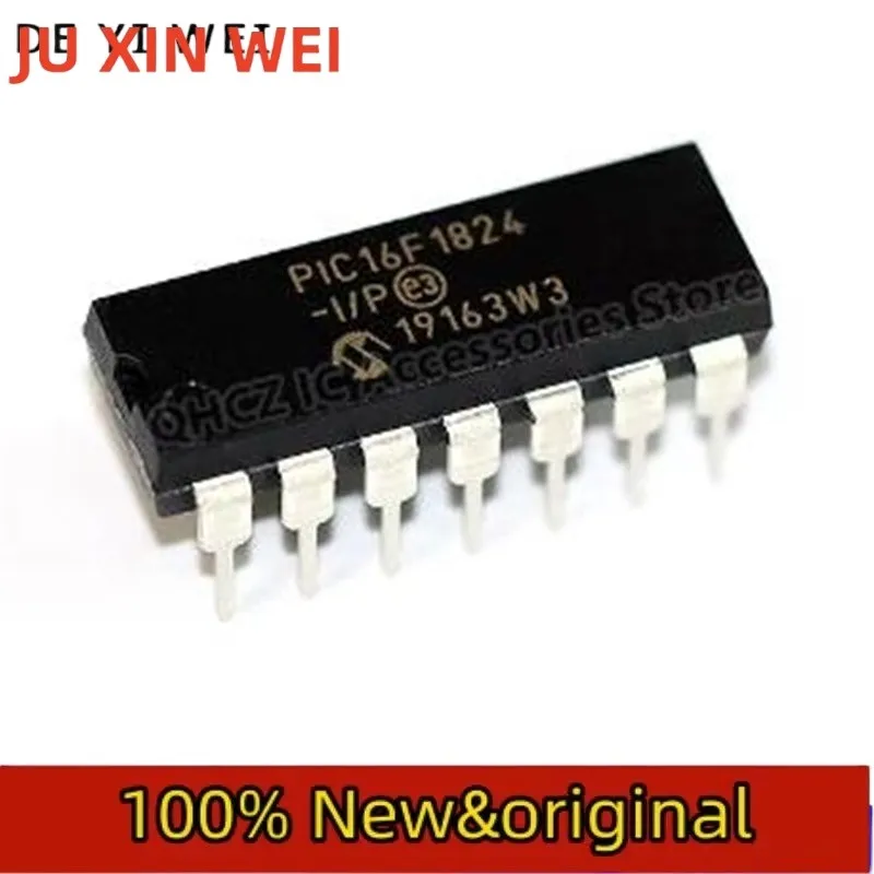 2pcs PIC16F1824-I/P PIC16F1824 16F1824 14-DIP New Original Integrated circuit IC chip Microcontroller Chip MCU In Stock