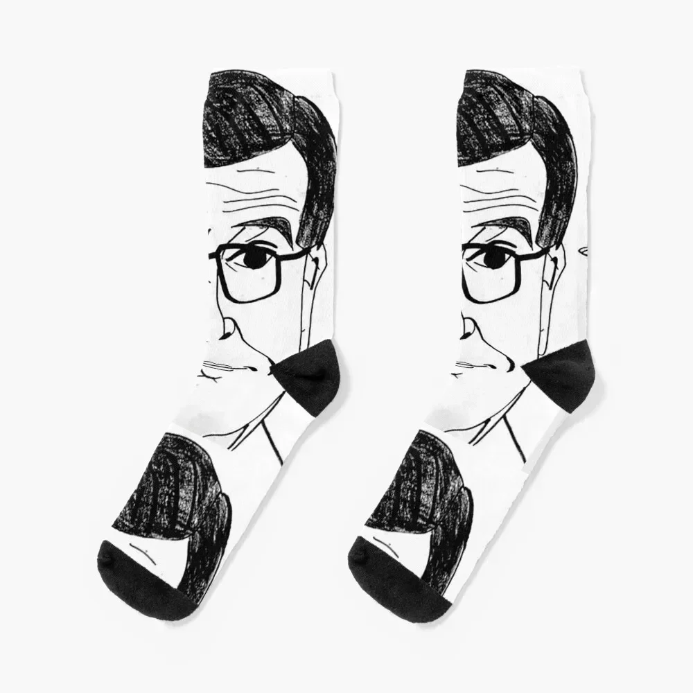 Stephen Colbert Caricature Socks hip hop Running floral winter gifts Socks For Girls Men's