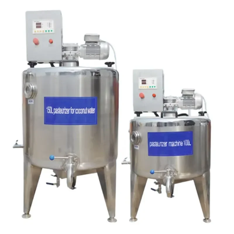 Cost effective Pasteurizer for Dairy Products Yogurt Jams Beverages Milk Pasteurization Tanks Stainless Steel 150L