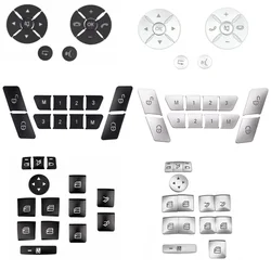 Car Steering Wheel Button Door Unlock Memory Button Window Lift Button Sticker Fit For Mercedes Benz C E Class W204 W212