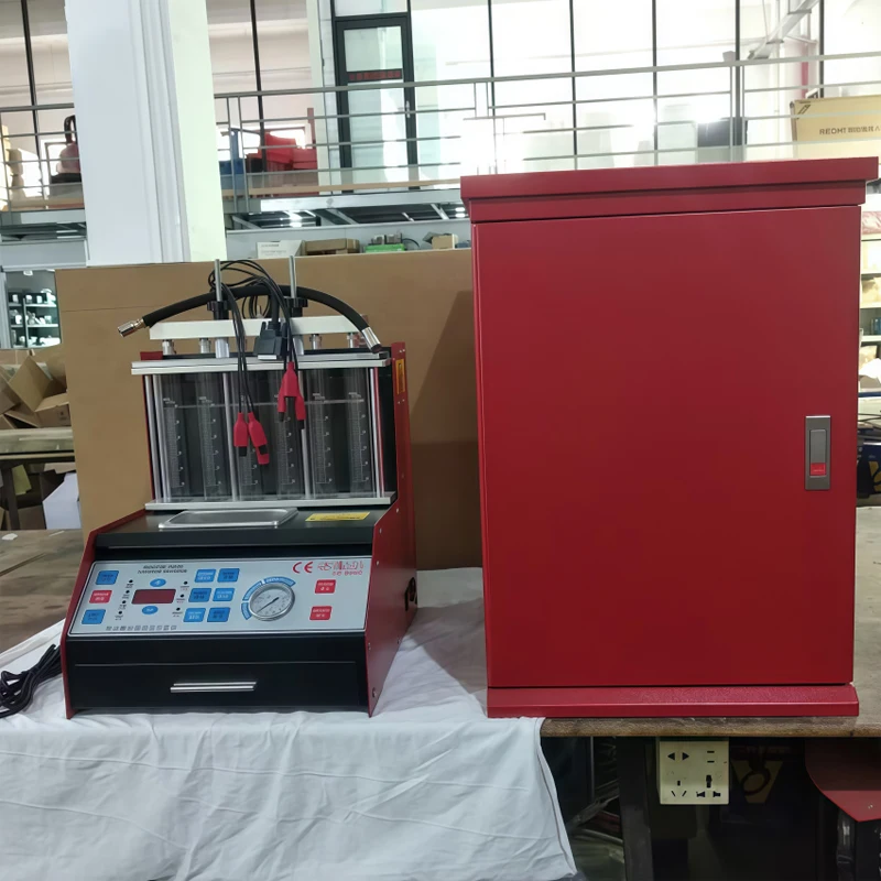 LD-B600 السيارات ستة اسطوانات كشف فوهة رذاذ الوقود وتنظيف آلة تنظيف فوهة رذاذ الوقود