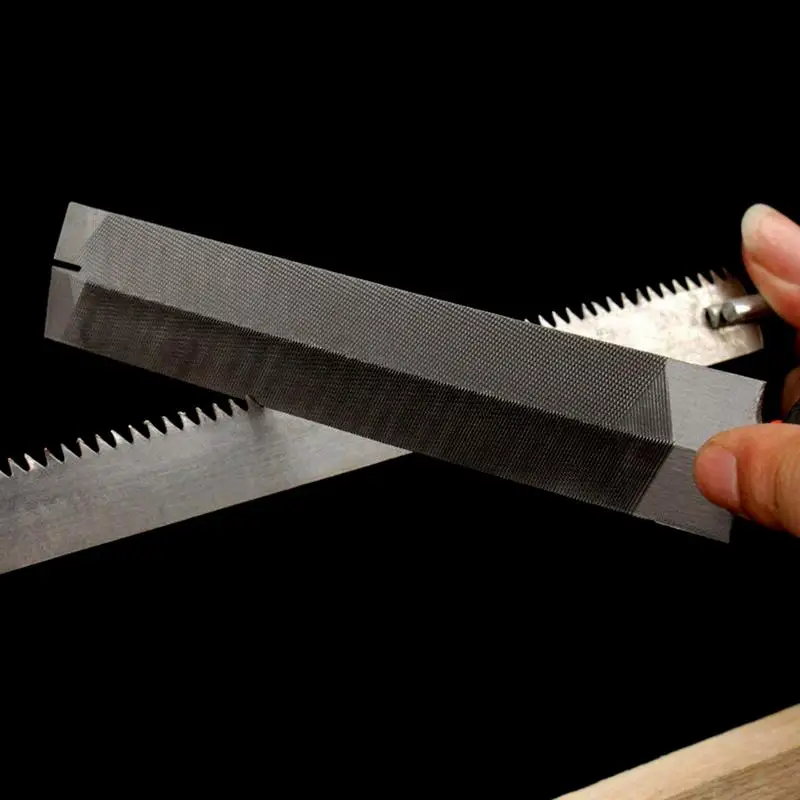 1/2/3 Buah Alat File Logam Datar 6 Inci, File Segitiga, File Gergaji Tangan Untuk Logam, Kayu, Plastik, Alat Penggiling