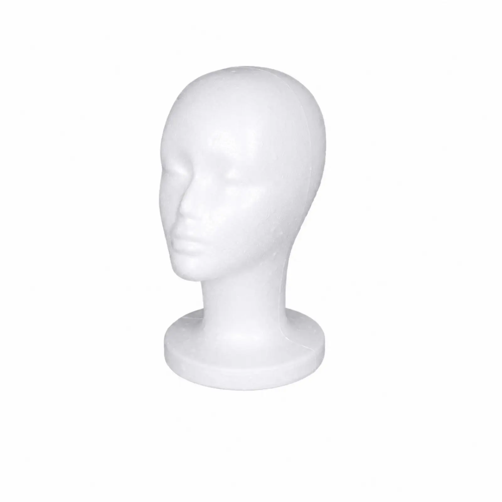 Lightweight Foam Head Mannequin for Wig Making Hat Display Glasses Showcase Salon Styling Practice Tool