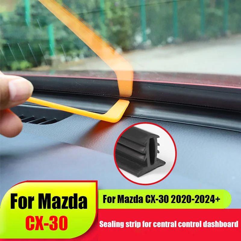

Для Mazda CX-30 CX30 2020 2021 2022 2023 2024 Звукоизоляционная уплотнительная лента, клейкая лента для центральной панели управления