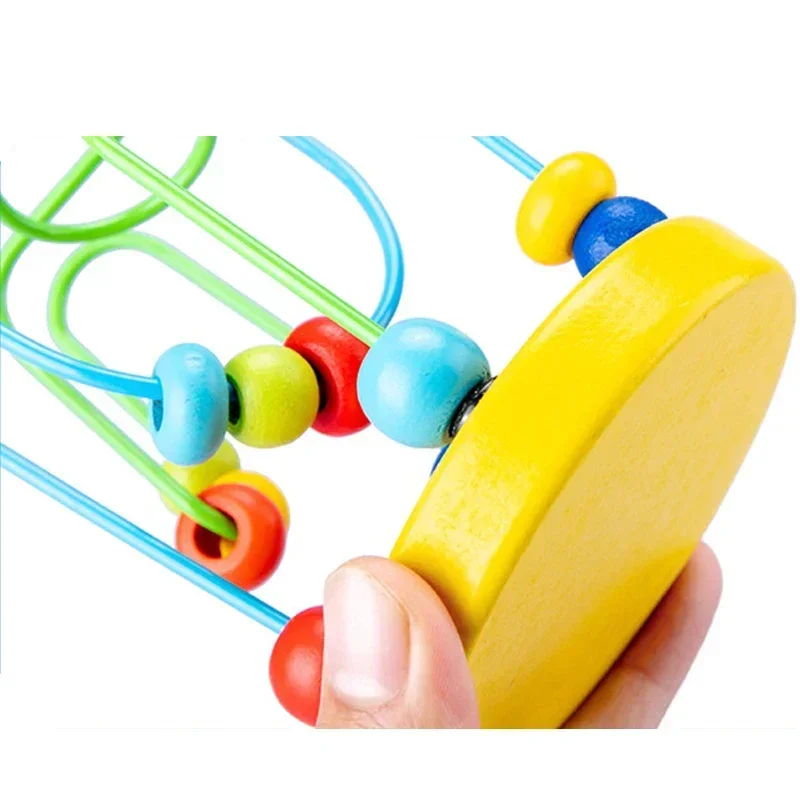 Montessori Baby Toys Wooden Roller Coaster Bead Maze Toddler Early Learning Educational Puzzle Math Toy for Children 2024 Toys