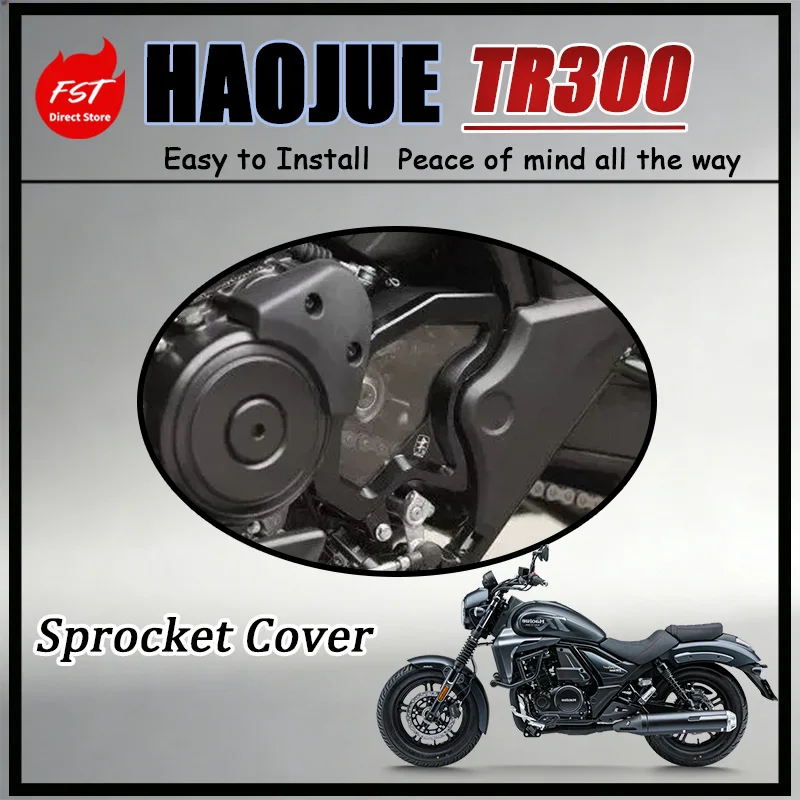 FOR Haojue TR300 Sprocket Cover Transparent Aluminum Alloy Flywheel Protector Front Sprocket Guard against Stone Impact