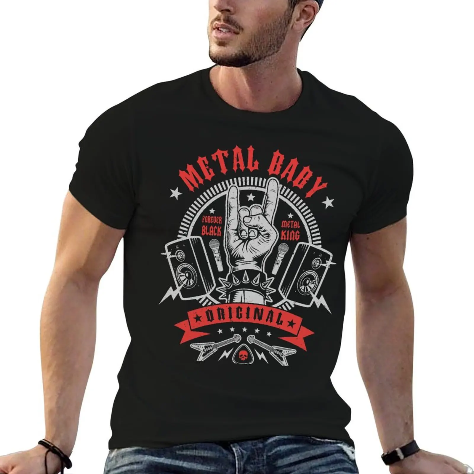 

Metal Baby T-Shirt cotton t shirt pack cotton tshirt 100% T-Shirt