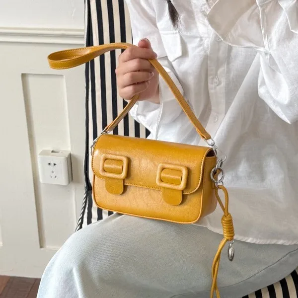 Fashion Flap Bags for Women Crossbody Shoulder Bag PU Leather Ladies Handbag Trendy Luxury Female Messenger Bags Bolsas