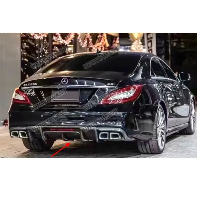 For Benz CLS W218 CLS260 350 Rear Bumper Diffuser Lip Spoiler Car Body Kit Accessories view 3