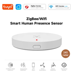 Tuya ZigBee 24G WiFi Human Presence Sensor Motion Sensor Radar Detection Smart Home APP Alarm Remote Control security protect