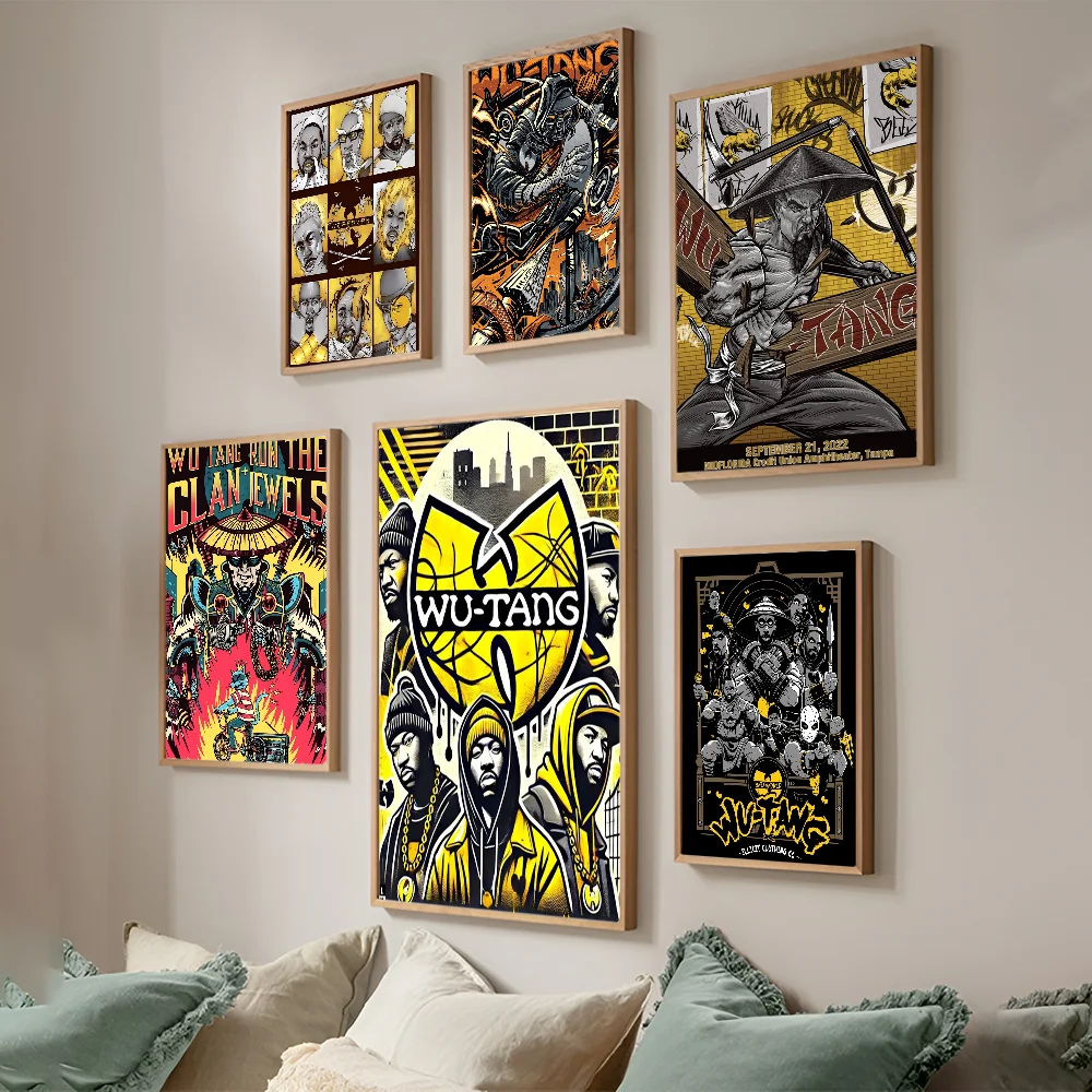 WU-T-TANG CLAN Good Quality Prints And Posters Vintage Room Home Bar Cafe Decor Aesthetic Art Wall Painting