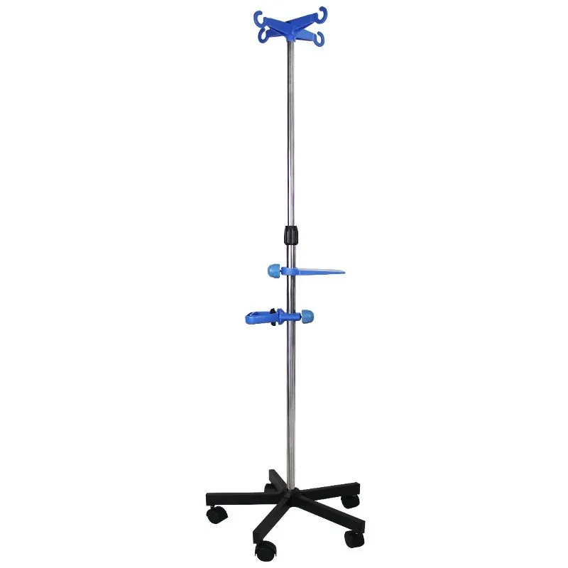 

Stainless Steel Class I Infusion IV Drip Stand Hospital Home Floor Standing Movable Adjustable Height 1 Year Warranty Onsite