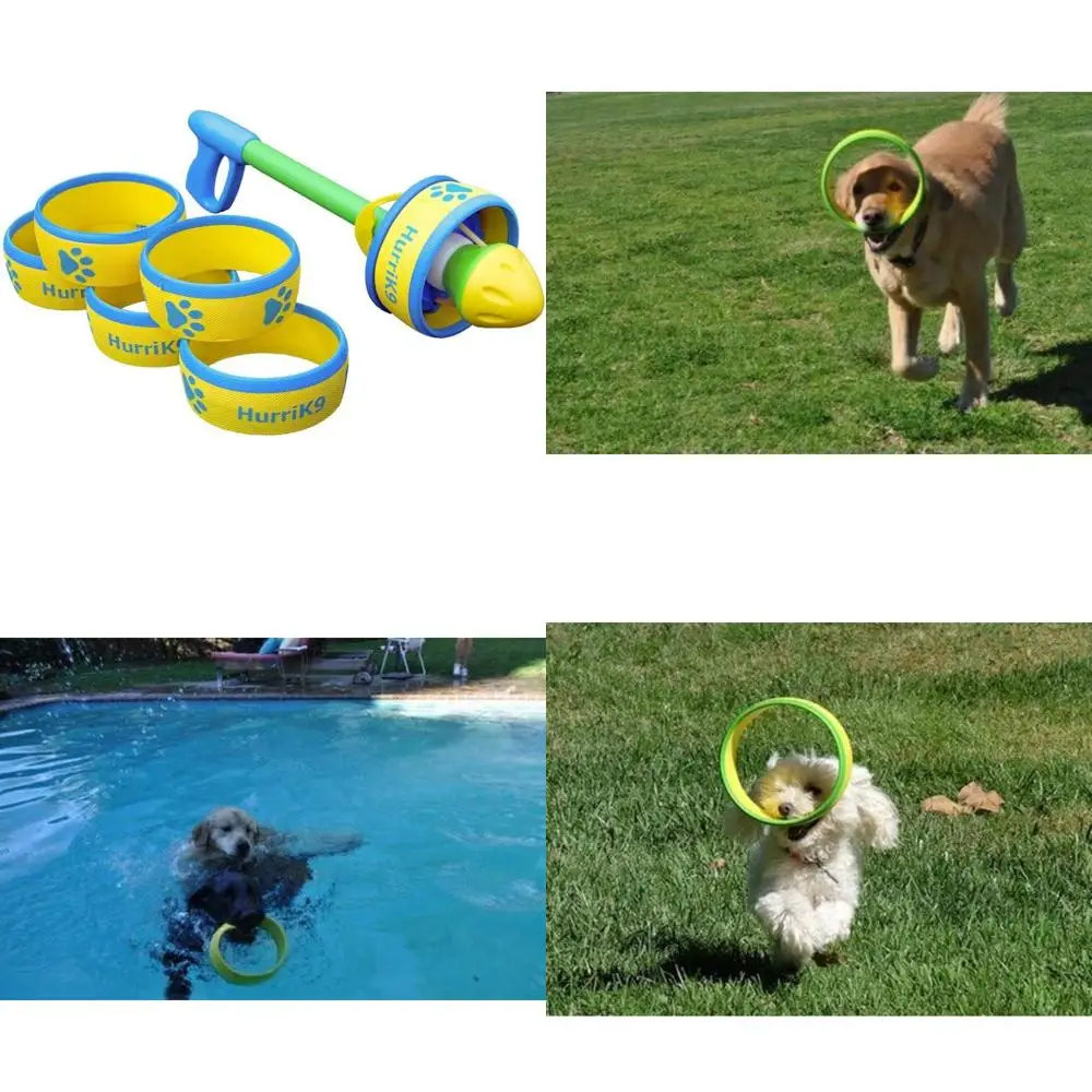 

Dog Flying Ring Exerciser Starter Kit - Quick Exercise Solution with 6 EVA Foam Rings for Dogs