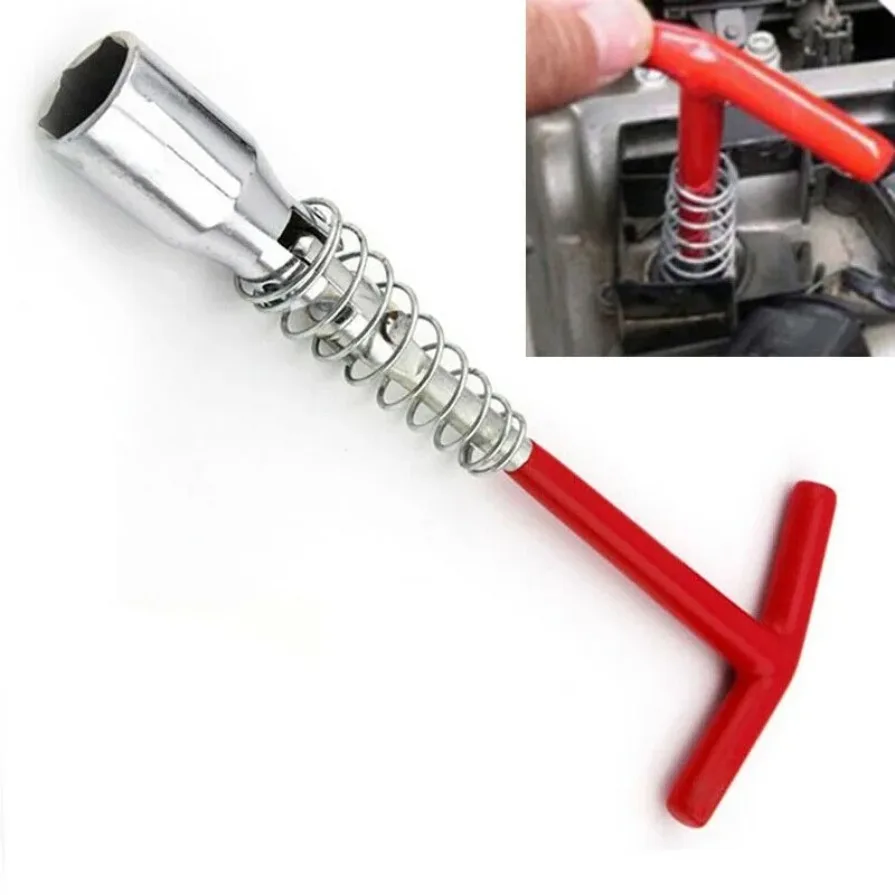 

1PC Auto Spark Plug Removal Tool 16mm T-Bar T-Handle Spanner Socket Wrench 4-16