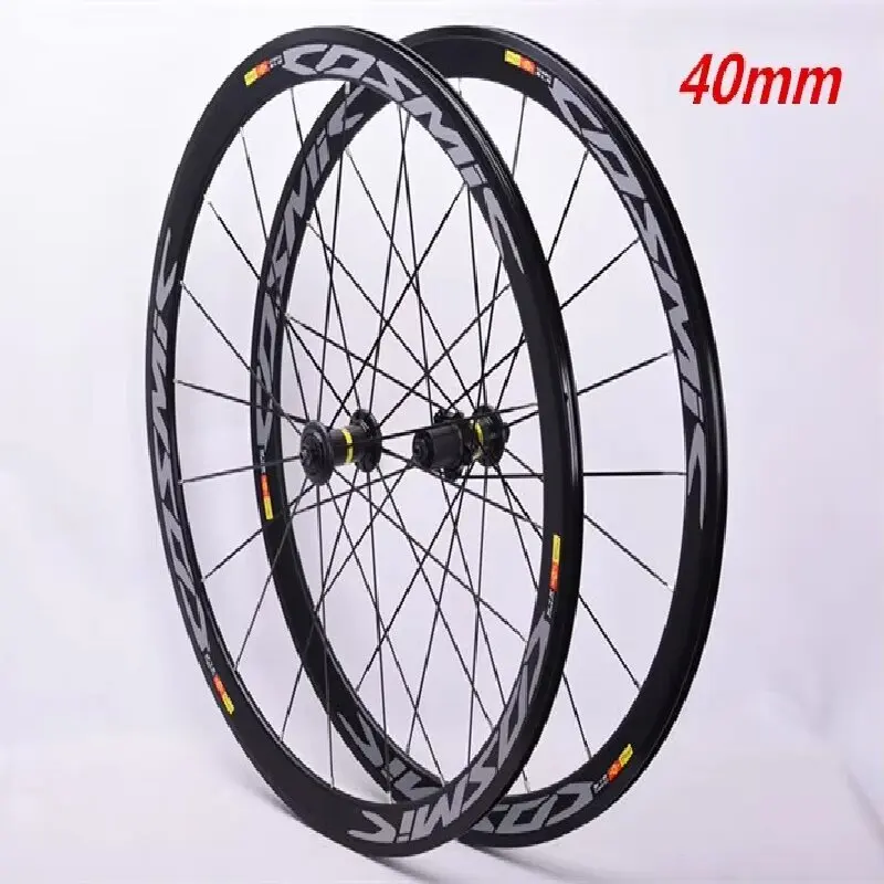 700C road bike wheelset 40MM Wheelset hot sale 2018 bmx Road bicycle wheel Aluminium alloy ring Wheel brake V road bike COSMIC