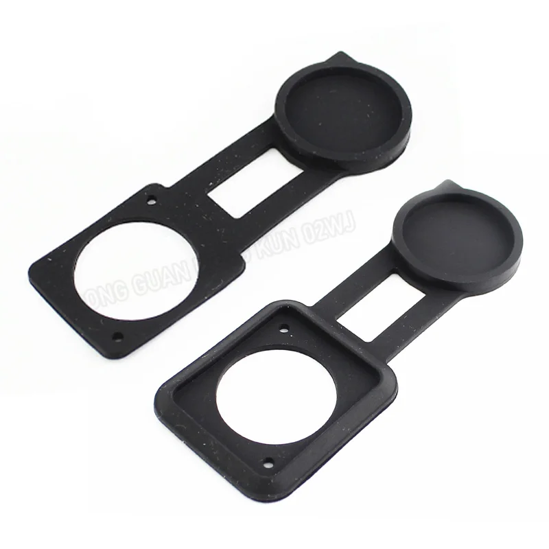 1Pcs D-Type Module Siliconen Stofkap D-Type Netwerk/Audio/Power Base Stofkap blind Plaat Socket Bescherming Cover