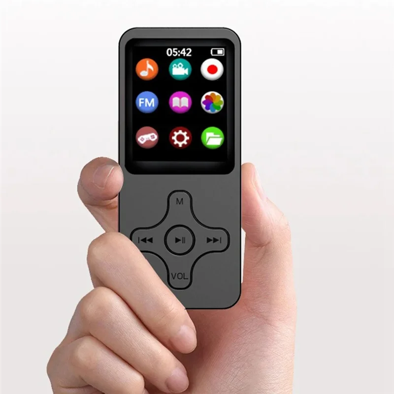 Reproductor de música Hifi, Radio FM, Bluetooth 5,0, Walkman de música con libro electrónico/grabadora de vídeo, Walkman multifuncional para estudiantes