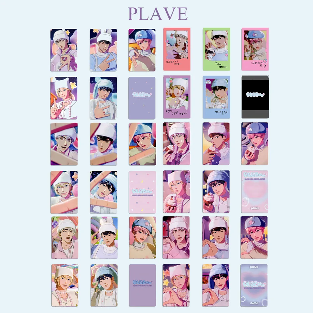 5 unids/set Kpop PLAVE WVS K4 OLIVE YOUNG Ver Selfie Lomo tarjetas Noah Bamby Hamin PLBBUU álbum especial brillante tarjetas fotográficas regalos para seguidores