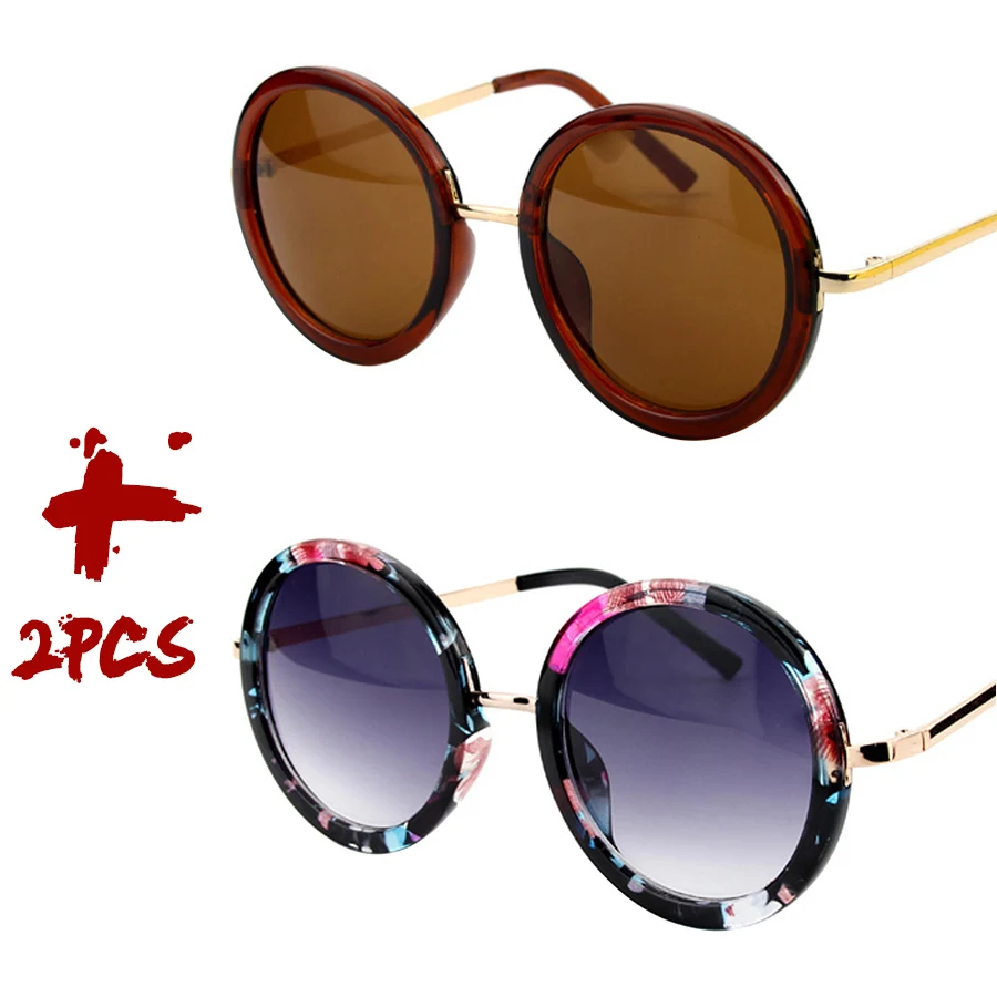 Retro Runde Sonnenbrille Damen Markendesigner Outdoor Reise Fahren Vintage Sonnenbrillen Herren Unisex Mädchen Damen 5 Farben Bestseller – Detail 17