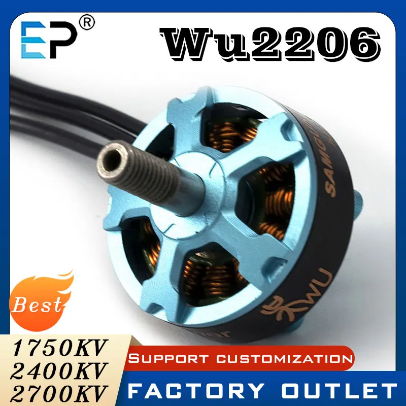 E-Power Samguk Series WU2206-1750KV 2400KV 2700KV 3-6S Brushless Motor For RC Airplanes Models Multicopter Spare Part Accs Toys