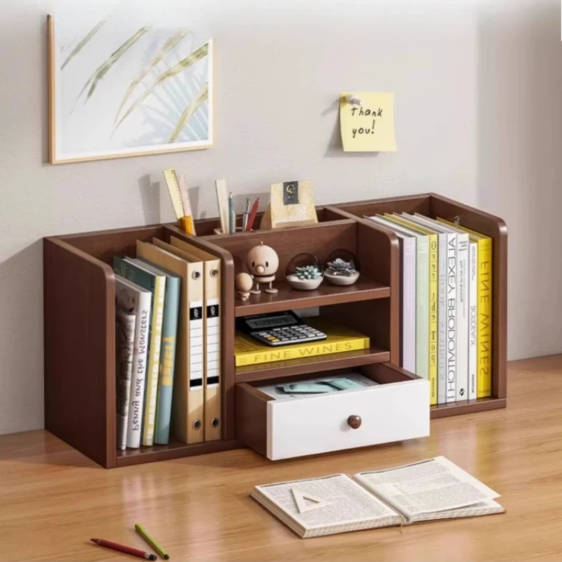 Vertical Multi-layer Writing Desk Storage Rack Workstation furniture Organizing Shelf home Office Desktop Shelf Desk Bookshelf