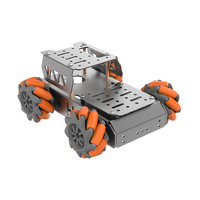 4WD Mecanum Wheel Robot Car Chassis Kit with TT Motor Aluminum Alloy Frame Smart RC Car Kit for ROS Programmable Robot DIY Kit
