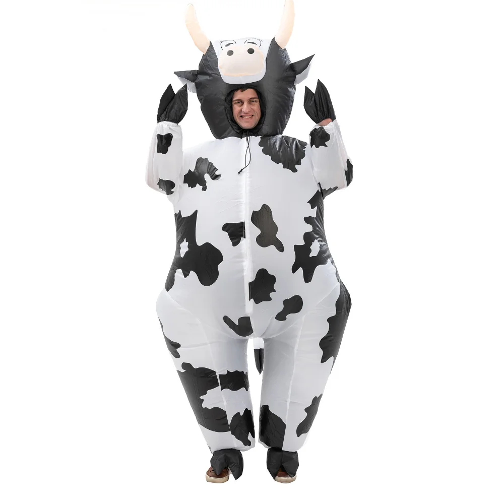 

Надувной костюм в виде милой коровы, новый надувной шар для косплея в виде коровы, реквизит для представлений